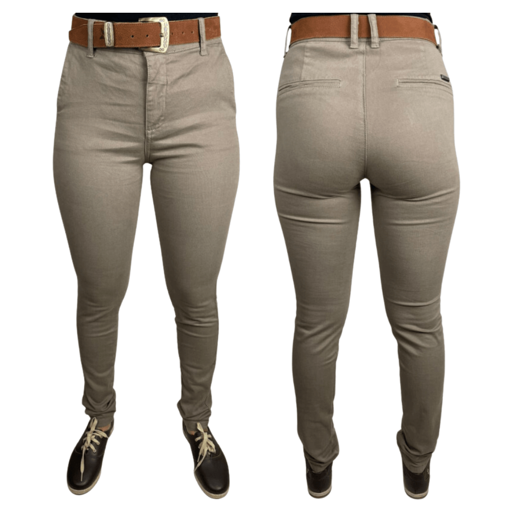 Calça Feminina La Jineteada Skinny Caqui Ref.: 620-1199