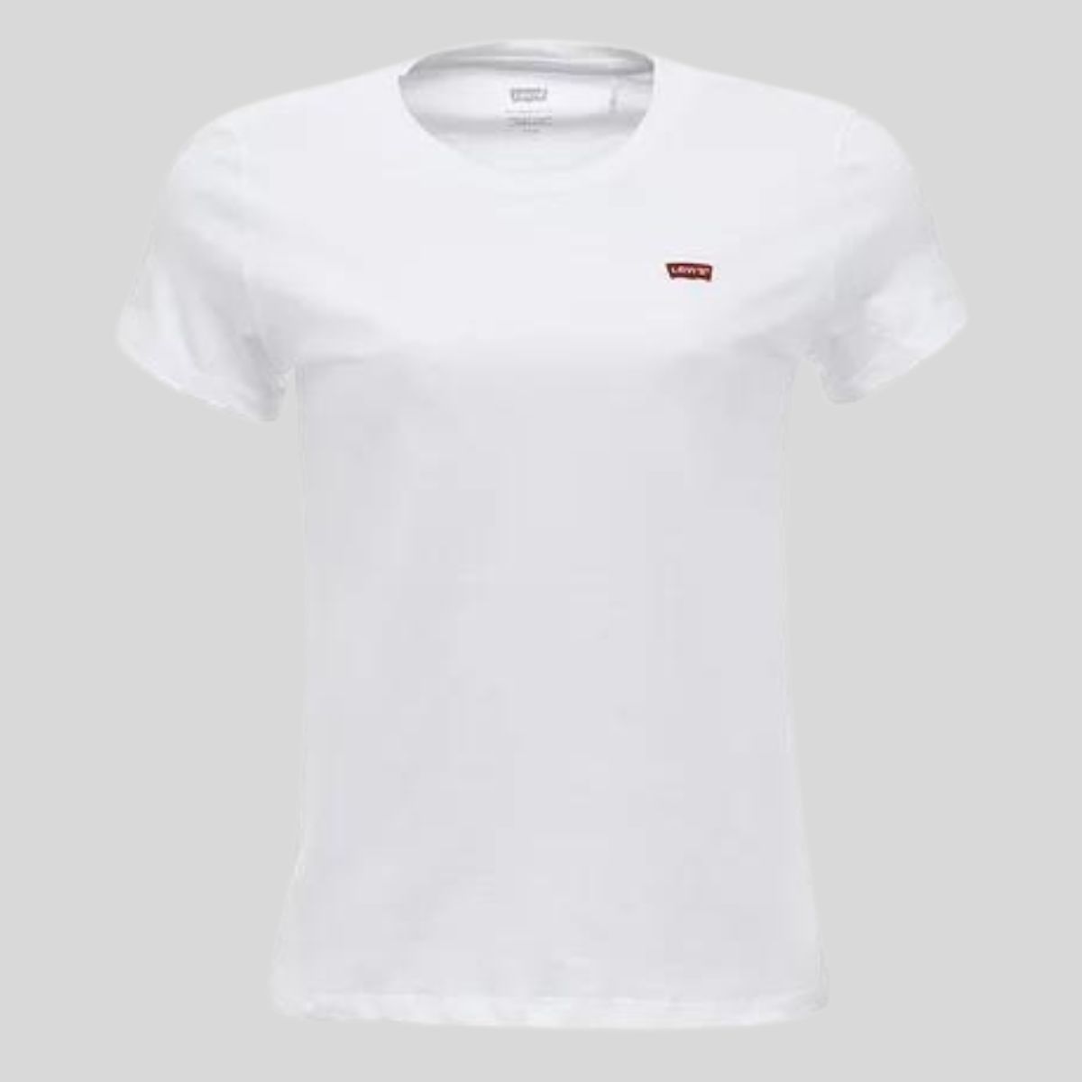 Camiseta Feminina Levi's Manga Curta Básica Branca Ref:PC9-LB002-0045