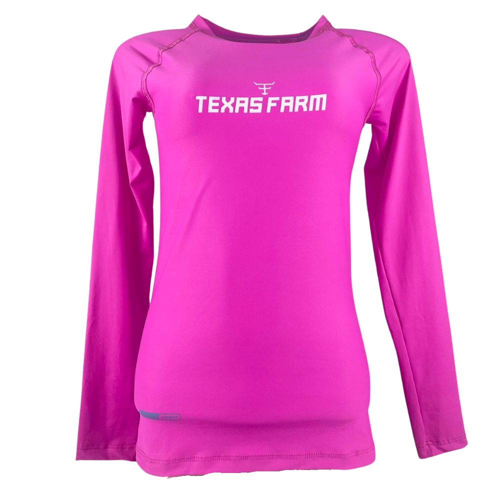 Camiseta Térmica UV50+ Texas Farm Feminina Rosa