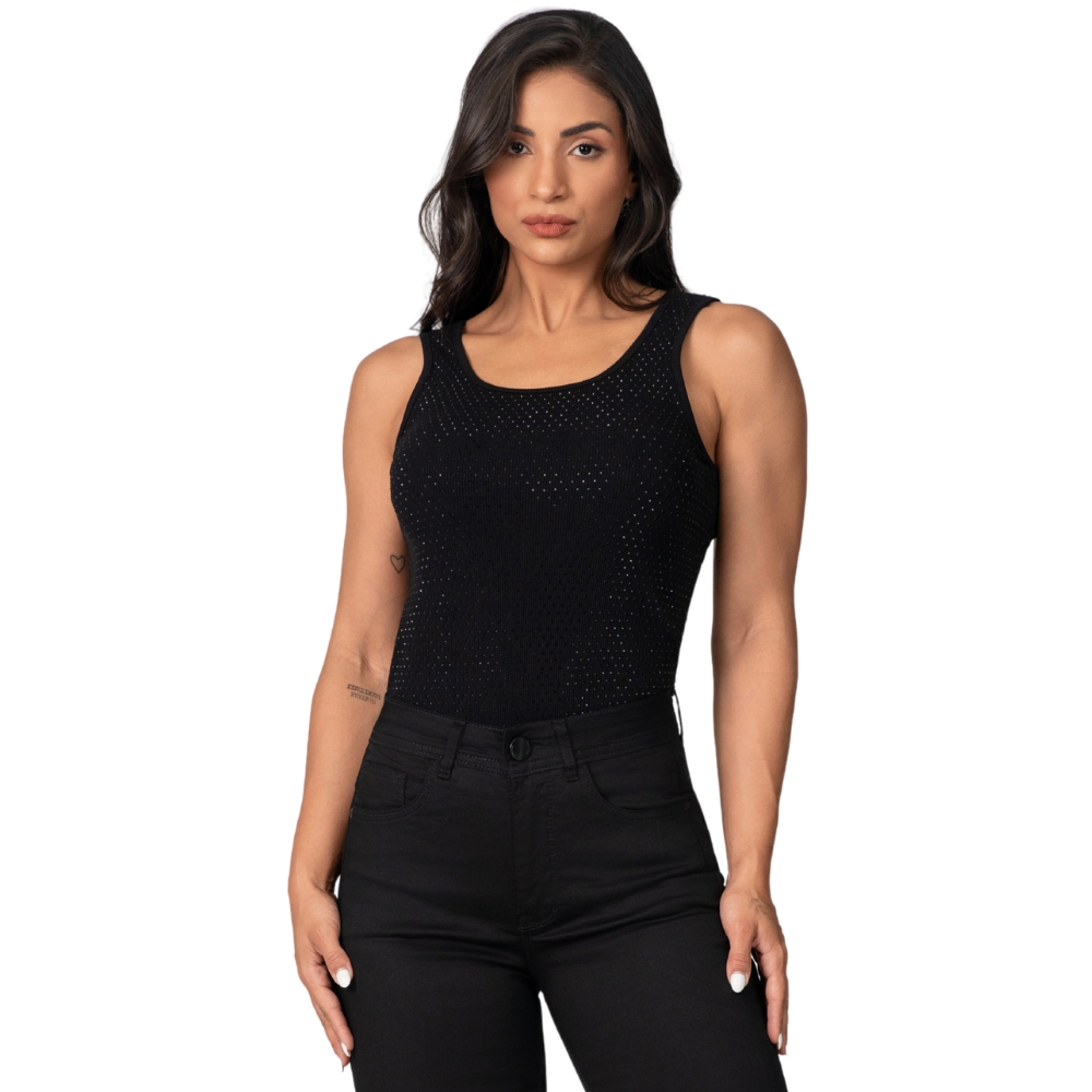 Regata Feminina Buphallos Premium Preta Ref: BPL1896A