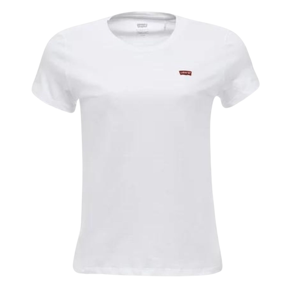 Camiseta Feminina Levi's Manga Curta Básica Branca Ref:PC9-LB002-0045