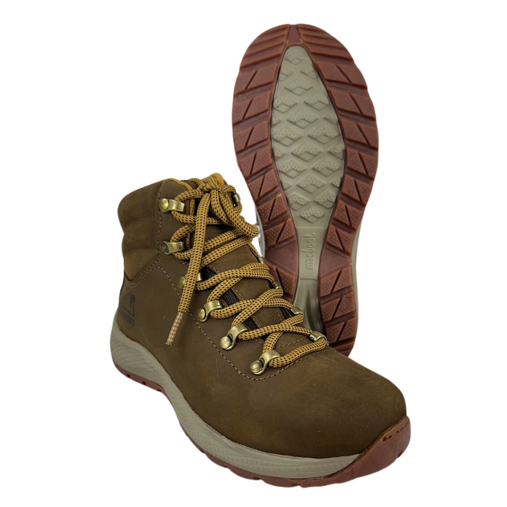 Coturno Feminino MacBoot Nobuck Ail Brown Batu 04 Barus