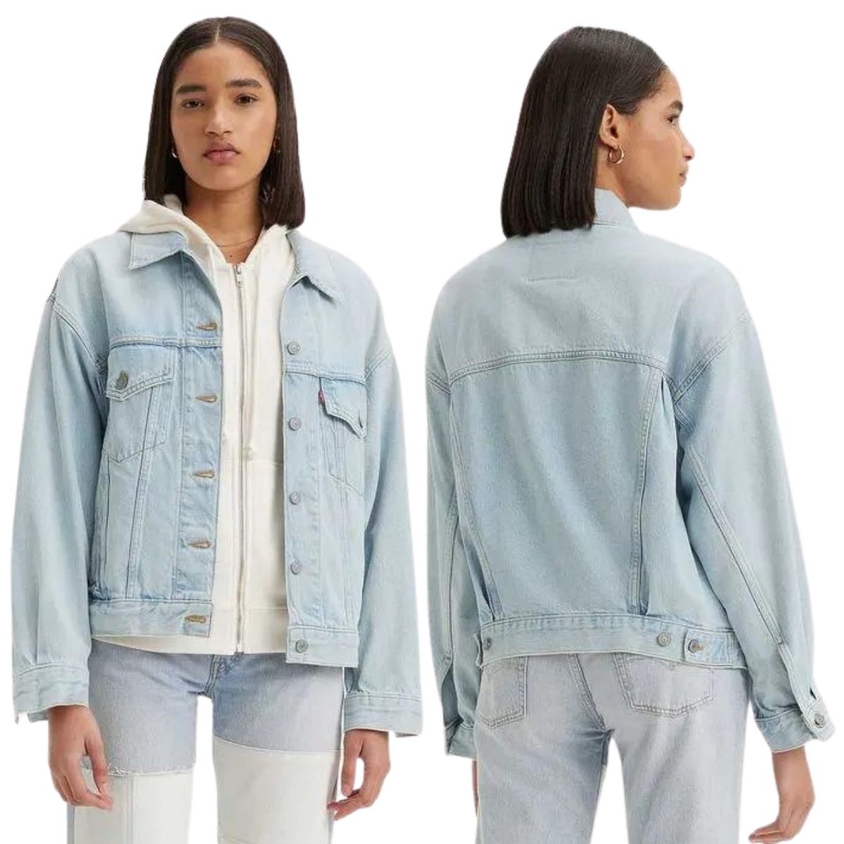 Jaqueta Feminina Levi's Jeans Azul Claro Trucker Jacket - Ref.A17430058