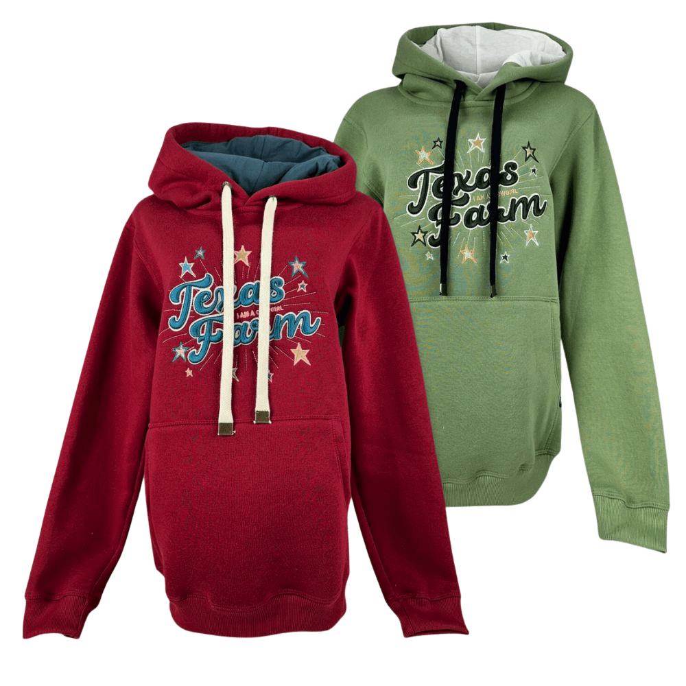 Moletom Feminino Texas Farm Modelo Canguru Bordado Em Relevo Ref: MTF030 - Escolha a cor