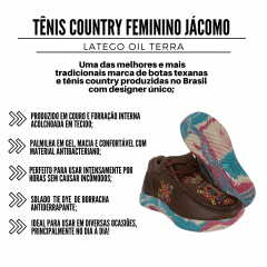 Tênis Country Fem Jácomo Latego Oil Terra Ref: T021G/TUM