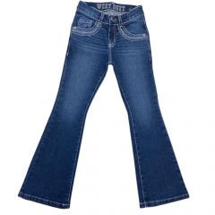 Calça Infantil West Dust Jeans Escuro - REF: CL.26413