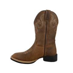 Bota Texana Feminina Jácomo Crazy Amêndoa - Ref. 1011/UF