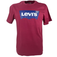 Camiseta Masculina Levi's Bordô Estampada - Ref. LB0010817