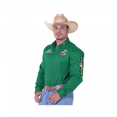 Camisa Masculina Bordada Radade Green Bull - Escolha a cor