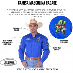 Camisa Masculina Radade Azul Royal Green Team