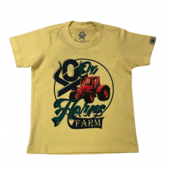Camiseta Country Infantil Ox Horns Unissex Amarela Ref. 5064