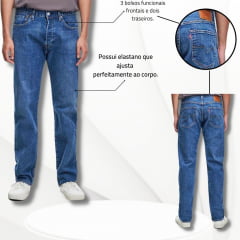 Calça Jeans Masculina Levi's 501 Original - Ref. 005013358