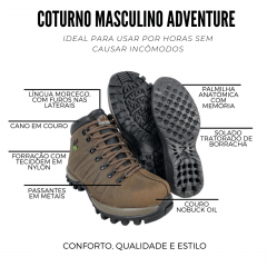 Coturno Adventure Masculino Macboot Oil Brown R. UIRA06