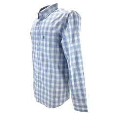 Camisa Masculina TXC Custom-X Xadrez Azul - Ref. 29051L