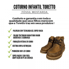 Coturno Infantil Toretto Fóssil Mostarda Ref.: 09 F:441