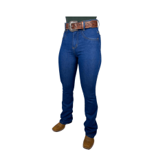 Calça Feminina Rodeio Country Flare Cintura Alta Lycra - Escolha a cor