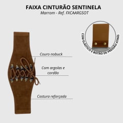 Faixa Cinturão Sentinela Com Argola E Cordão Ref. FXCAARGSOT