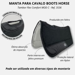 Manta Boots Horse Tambor Flex Comfort MOD C Preto Ref. 3536