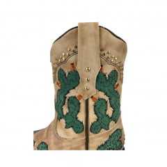 Bota Texana Feminina Vimar Boots Marfim Ref: 13170