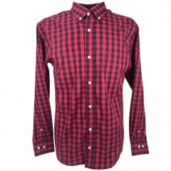 Camisa Xadrez Vermelho Masculina Classic - Ref.CMLEX-CL-XDF