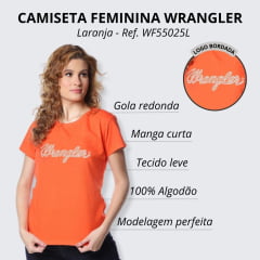 Camiseta Feminina Wrangler Laranja - Ref. WF550225L
