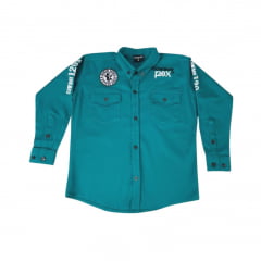 Camisa Infantil Bordada Cowboy 120x Várias Cores