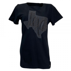Camiseta Feminina Minuty Texas Preta Ref: 919