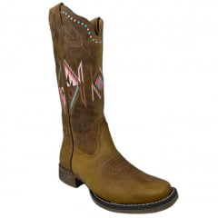 Bota Texana Feminina Goyazes Couro Dallas Flex Ref.233202-CF