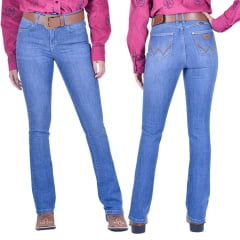 Calça Jeans Feminina Wrangler Delavê Boot Cut Ref. 09MWZIB32