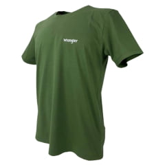 Camiseta Masculina Wrangler Básica Verde Musgo Ref WM5503 MU