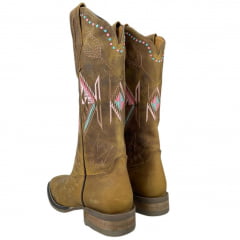 Bota Texana Feminina Goyazes Couro Dallas Flex Ref.233202-CF