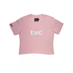 Camiseta Cropped Feminina TXC Extra Rosa - REF: 4949