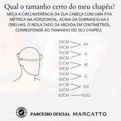 Chapéu Marcatto Palha Marfim Ref.: 15576