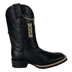 Bota Texana Masculina Moiadeiros Fossil Preto - Ref. 1913