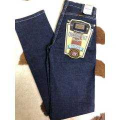  Calça Jeans Country Feminina Estern Wrangler Tradicional Reta Azul Escura - Ref. 18M4C2P
