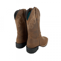 Bota Texana Feminina Jácomo Crazy Amêndoa - Ref. 1011/UF