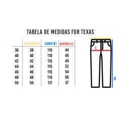 Calça Jeans Country Masculina For Texas Delavê