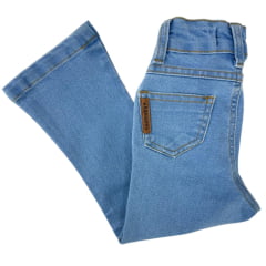 Calça Infantil For Texas Jeans Delavê Flare Com Strass R6002