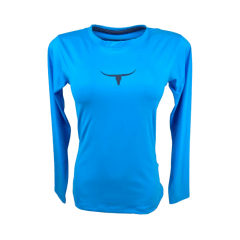 Camiseta UV Feminina Os Moiadeiros Azul Claro Ref.: UV24