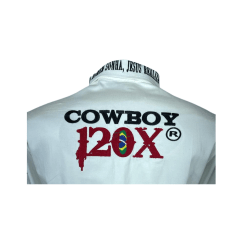 Camisa Feminina Bordada Cowboy 120x Várias Cores