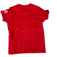 Camiseta Infantil TXC Custom Bordado Vermelha - Ref.197311