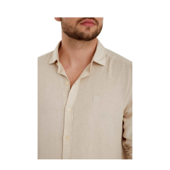 Camisa masculina TXC Extra Manga Longa Bege - REF: 2797 L