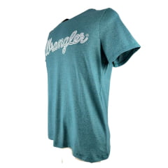 Camiseta Masculina Wrangler TShirt Verde Mescla Ref:WM5506MU