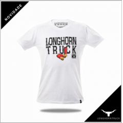 Camiseta Masculina Longhorn Truck Branca