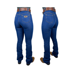 Calça Feminina Rodeio Country Flare Cintura Alta Lycra - Escolha a cor