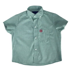 Camisa Infantil TXC Manga Curta Xadrez Verde Claro Ref: 29073CI
