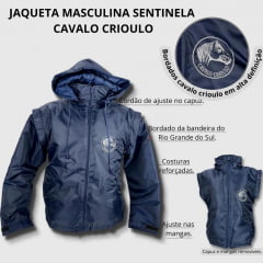 Jaqueta Masculina Azul Sentinela - Ref.JA2MCAU318