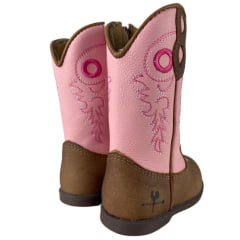 Bota Infantil Caminhos da Roça Caramelo Rosa - Ref.K126