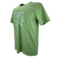 Camiseta Masculina Wrangler TShirt Verde Cav. Ref:WM5649MU