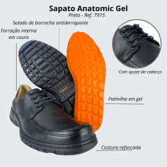 Sapato Masculino Anatomic Gel Floater Ref: 7915